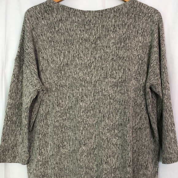 J Jill PURE JILL Woman’s Long Sleeve Linen Blend Shift Dress Black/Cream Size M - Picture 7 of 13